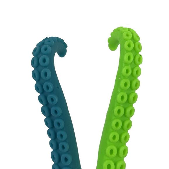 Octopus Tentacle Shaped Pen Set Funny Finger Puppet Pen Green Blue - Picture 4 of 6